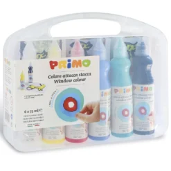 Pintura ventanas 6 colores 75ml. Primo
