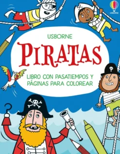 Piratas - Libro con pasatiempos y páginas para colorear