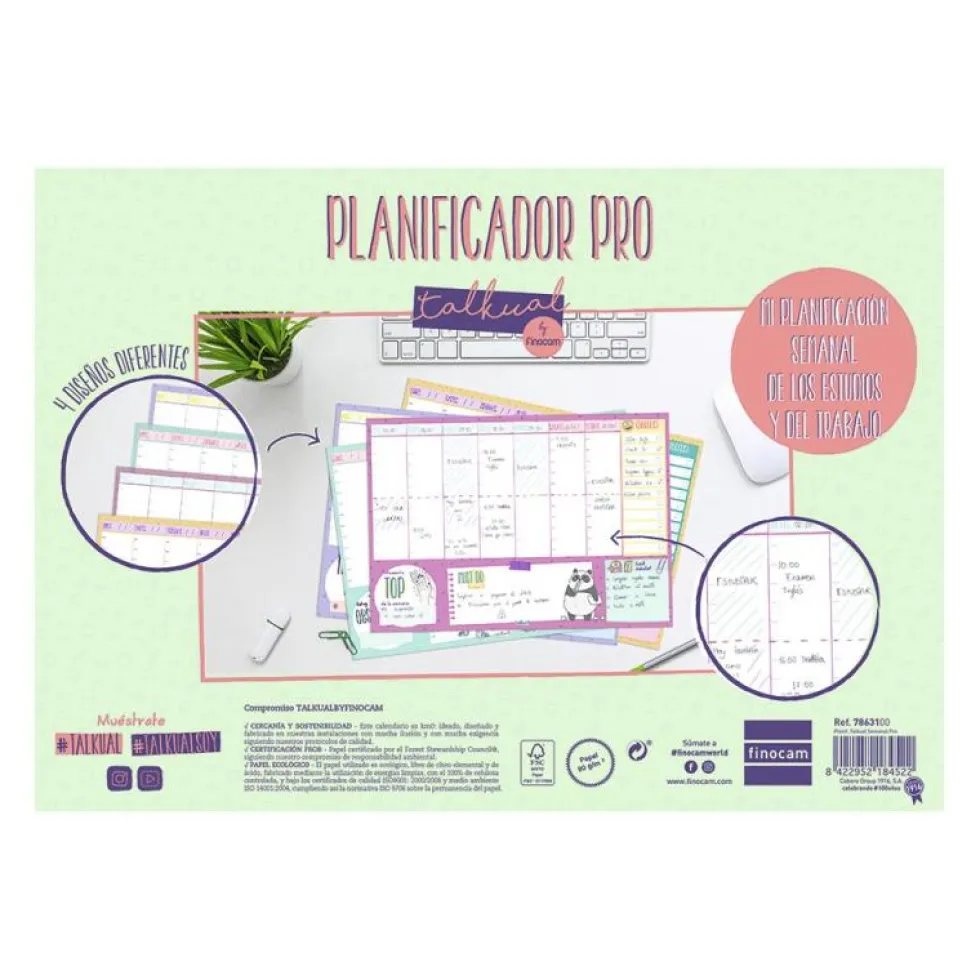 Planificador A4 Talkual semana vista Pro