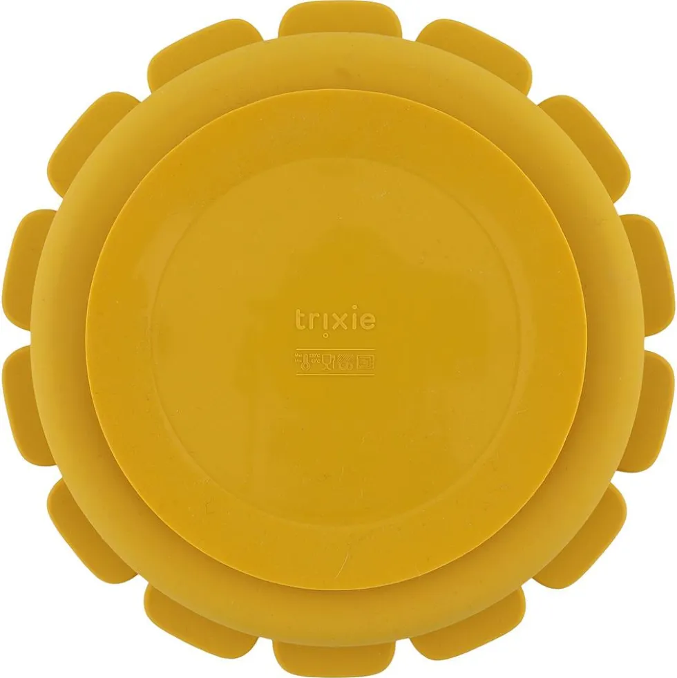 Plato 3 compartimentos silicona león