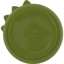 Plato 3 compartimentos silicona dinosaurio