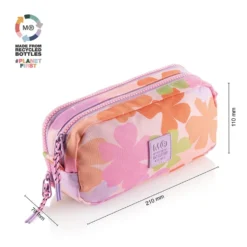 Portatodo doble organizador Acuarela reciclado 21x7x11cm