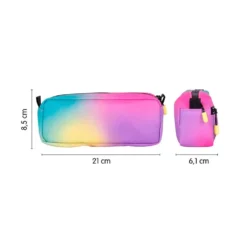 Portatodo rectangular 2 cremalleras Sunset 21x8,5x6,1cm
