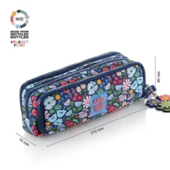 Portatodo triple organizador Spring Down reciclado 21x7x9cm