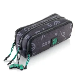 Portatodo triple organizador Game Over reciclado 21x7x9cm