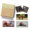 Puzzle cartón Animales del bosque