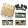 Puzzle cartón Animales granja y crías
