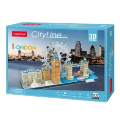 Puzzle 3D city line Londres 107 piezas