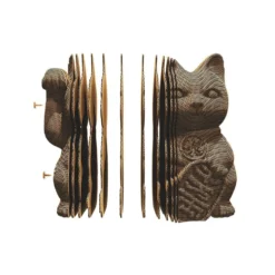 Puzzle 3D de cartón gato de la suerte