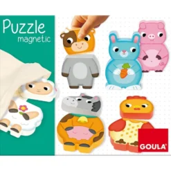 Puzzle granja magnético