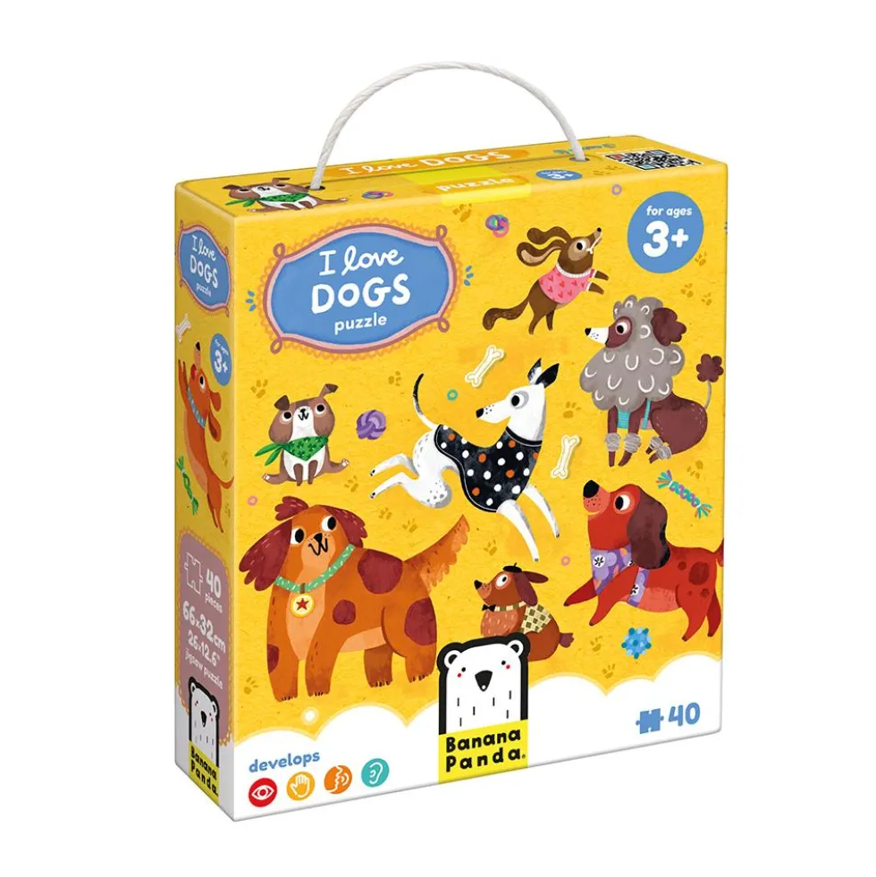 Puzzle I love dogs 40 piezas