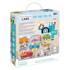 Puzzle moto jumbo coches 40 piezas