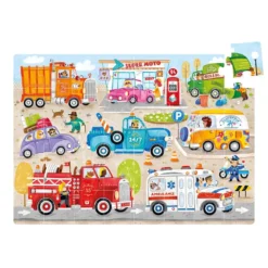 Puzzle moto jumbo coches 40 piezas