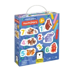Puzzle parejas números 20 piezas 10 puzzles