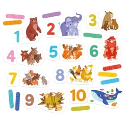 Puzzle parejas números 20 piezas 10 puzzles