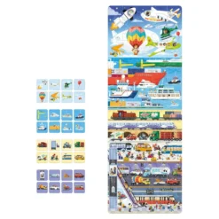 Puzzle Plus transportes 60 piezas