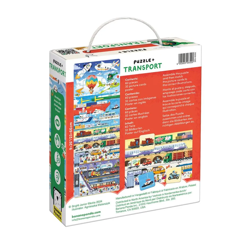Puzzle Plus transportes 60 piezas