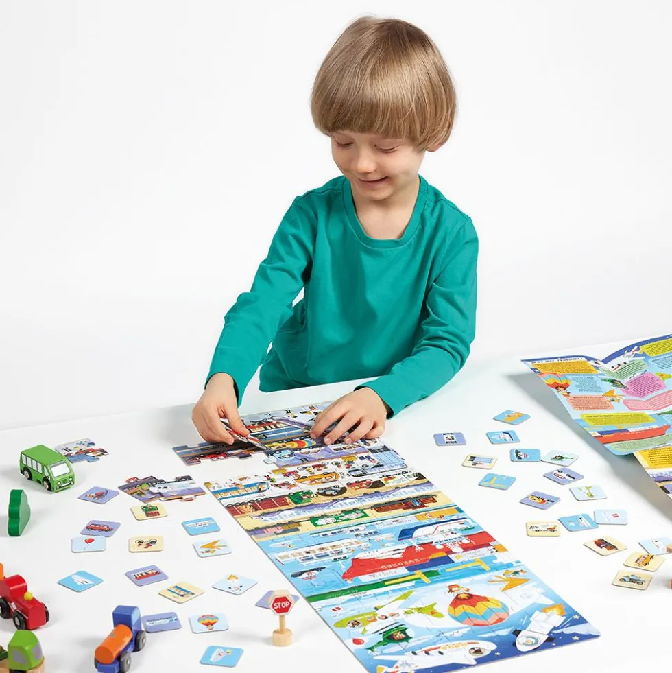 Puzzle Plus transportes 60 piezas