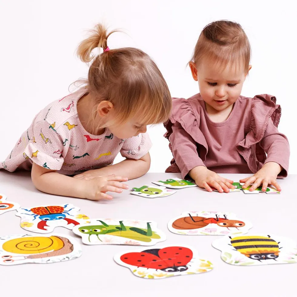 8 puzzles de insectos de 4 piezas