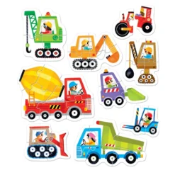 9 puzzles progresivos vehículos de construcción 33 pzas.