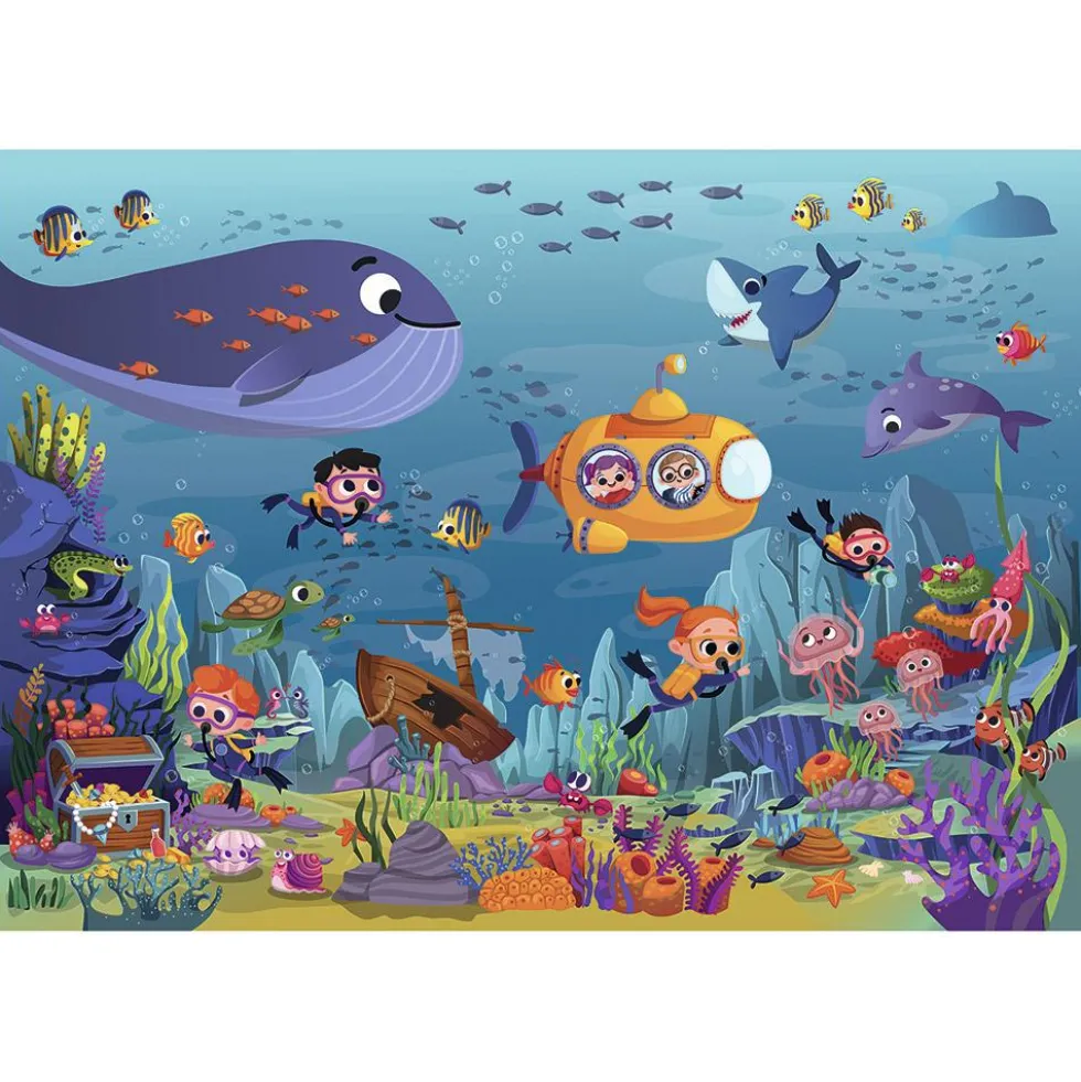 Puzzle vida submarina 36 piezas Calypto