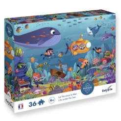 Puzzle vida submarina 36 piezas Calypto