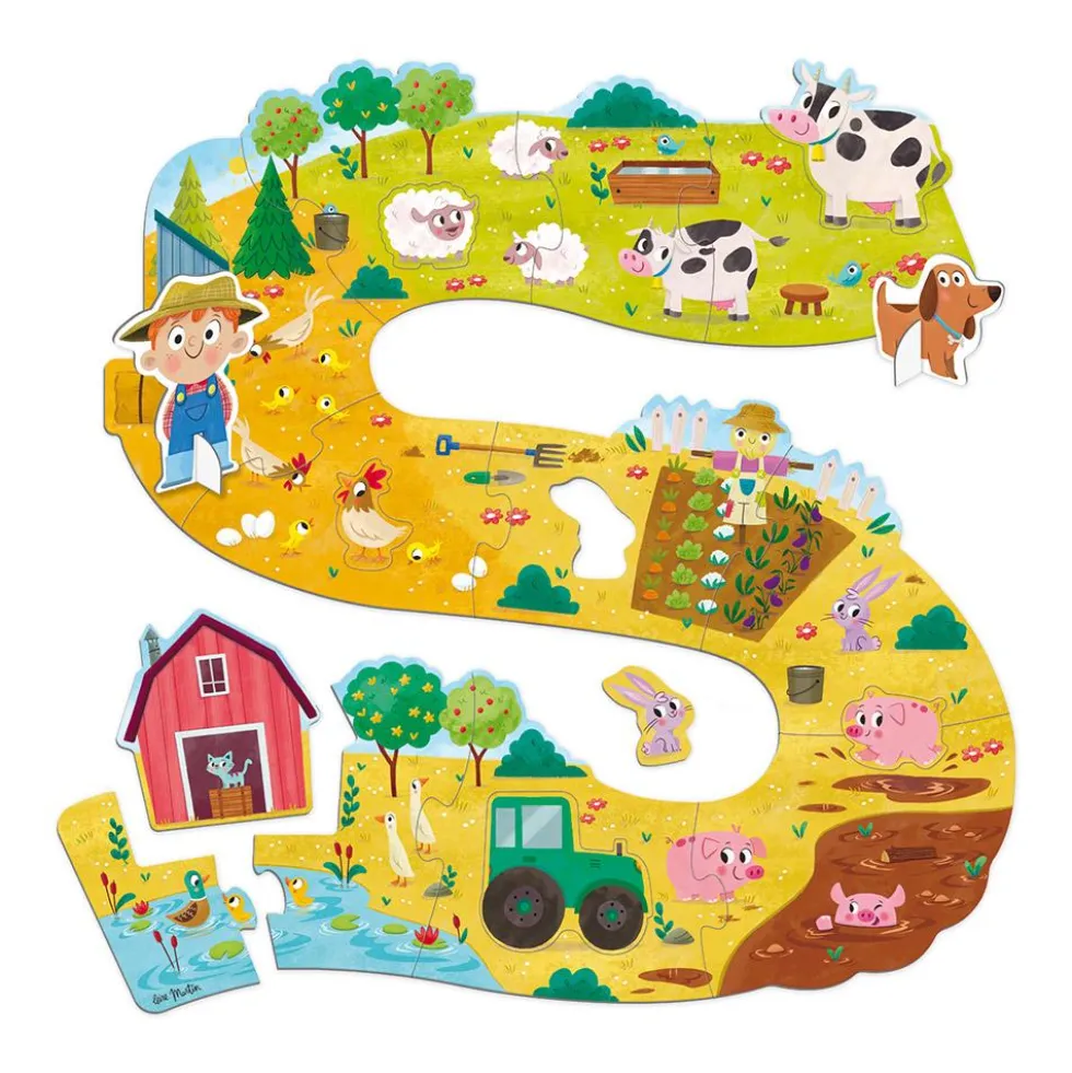Puzzle XXL granja 18 pzas.