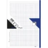 Recambio A4 cuadro 5mm. 100 hojas 4 taladros borde azul