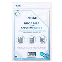 Recambio bloc Ingeniox A4 cuadrícula 5x5 50hj 100gr