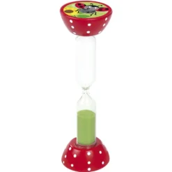 Reloj de arena 3 minutos madera animalitos 10,7cm