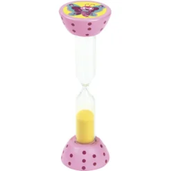 Reloj de arena 3 minutos madera animalitos 10,7cm