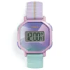 Reloj de pulsera digital prisma púrpura