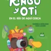 Ringo y Oti en el río de aquí cerca