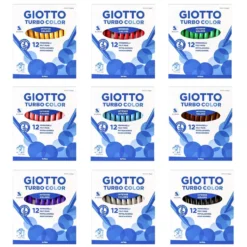 Rotulador fino 12 unidades unicolor Turbo Color Giotto