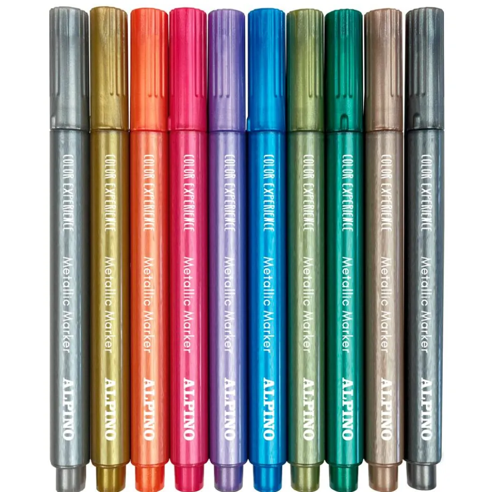 Rotulador metalizado 10 colores superficies Color Experience