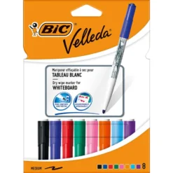 Rotulador para pizarra blanca Velleda Medium 8 colores