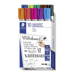 Rotulador para pizarra blanca 10 colores Lumocolor
