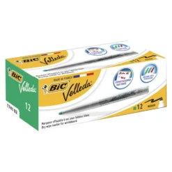 Rotulador para pizarra blanca Velleda Medium verde 12 unidades