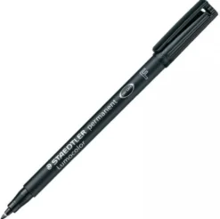 Rotulador permanente Lumocolor punta fina negro