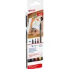 Rotulador punta pincel 4 colores edding Brush Pen 1340