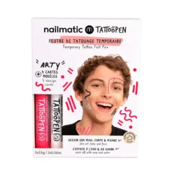 Rotulador tatuaje temporal set 2 blanco y rojo TattooPen