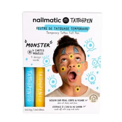 Rotulador tatuaje temporal set 2 azul y amariillo TattooPen