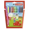 Rotulador triangular 12 colores Stabilo