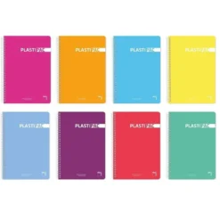 Set 5 blocs folio cuadro 4mm. 80 hojas Plastipac