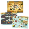 Set 100 calcomanías asfalto con 3 escenarios