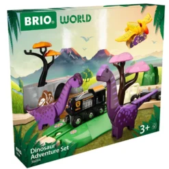 Set circuito tren aventuras jurásicas dinosaurios