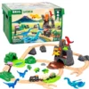 Set circuito tren dinosaurios Deluxe