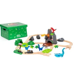 Set circuito tren dinosaurios Deluxe