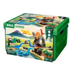 Set circuito tren dinosaurios Deluxe