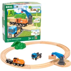 Set circuito tren iniciación levanta y carga